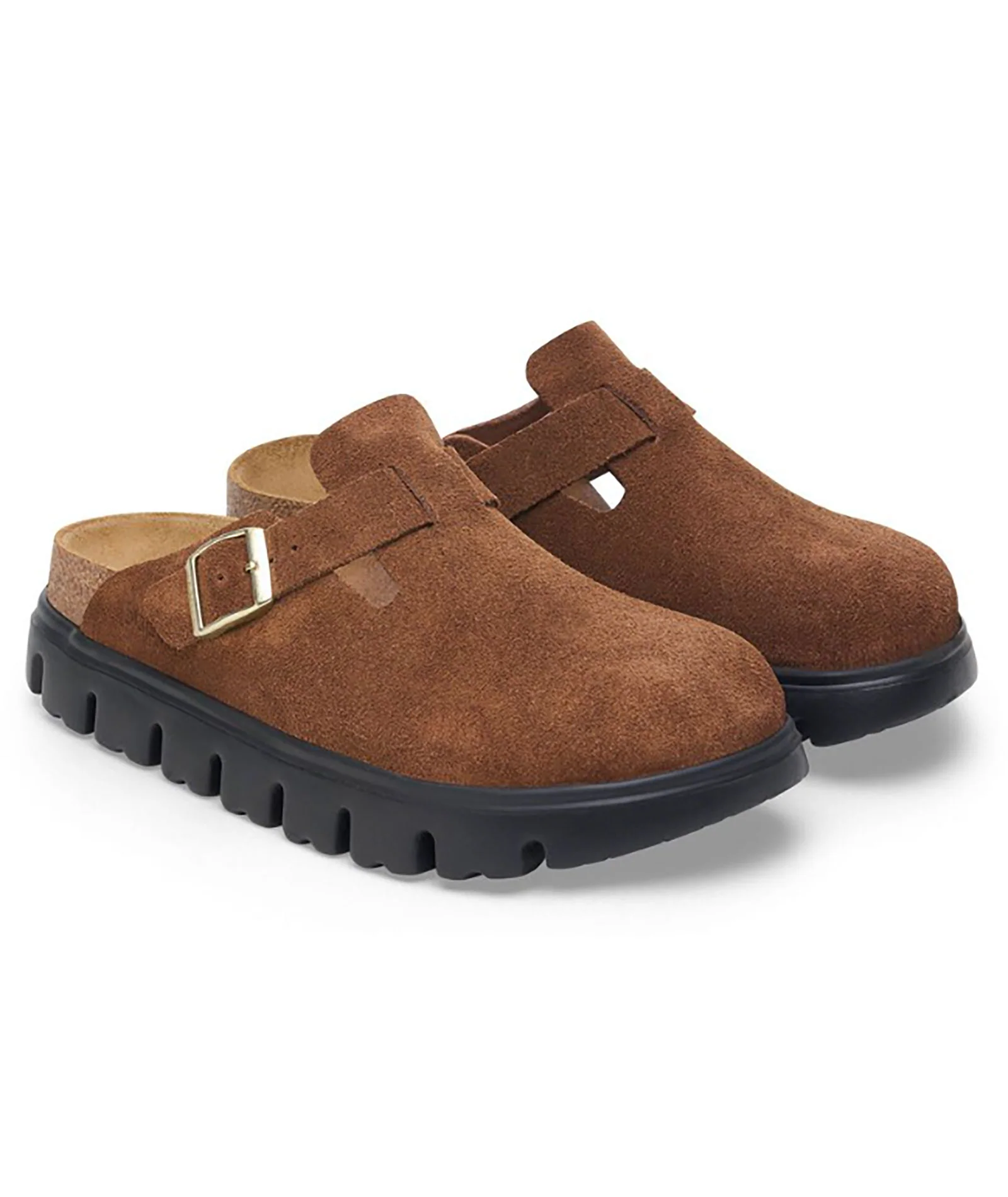 Birkenstock Boston Chunky Dark Tea - Narrow Fit - Image 3