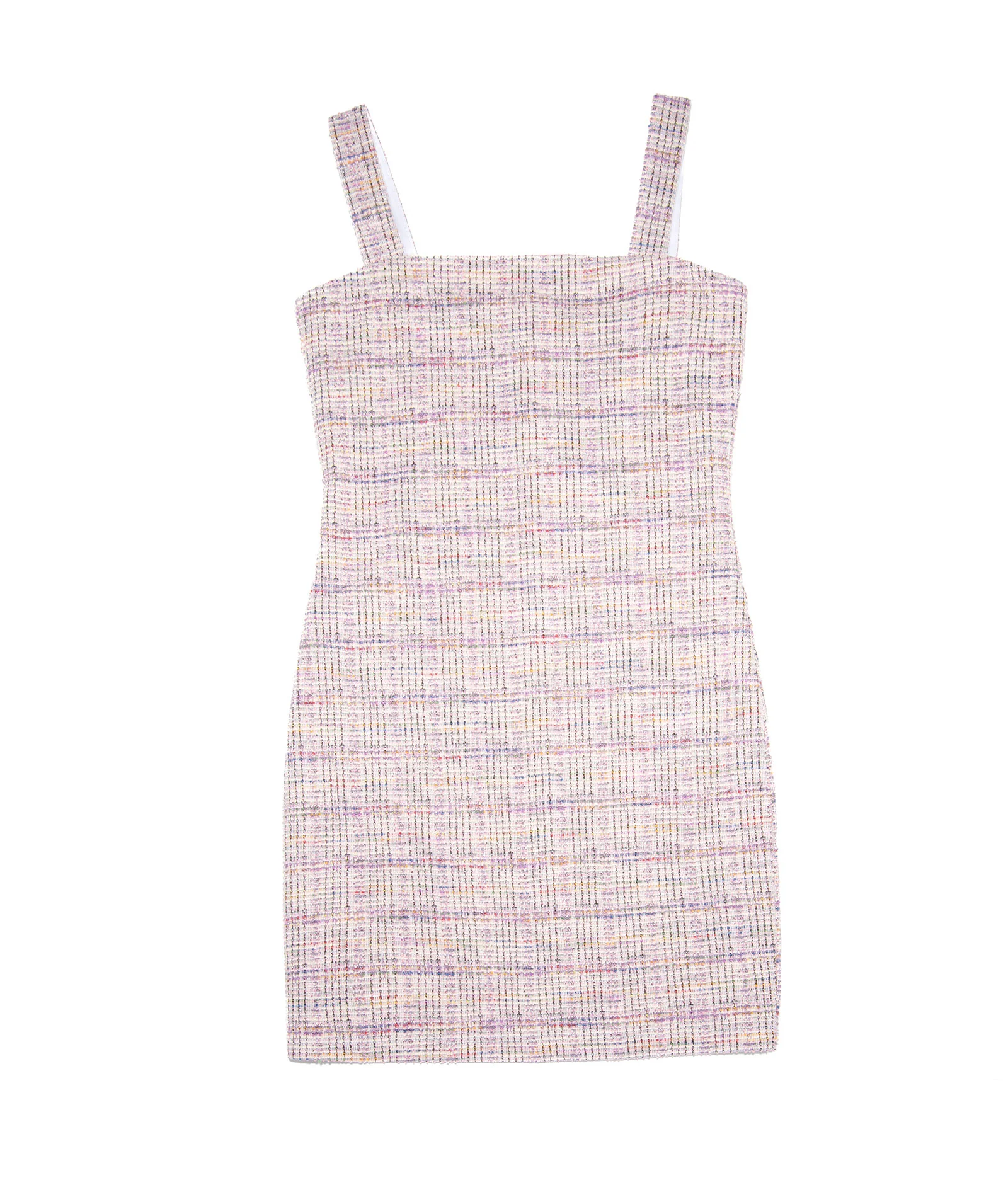 By Debra Girls Cara Lavender Tweed Straight Strap Dress