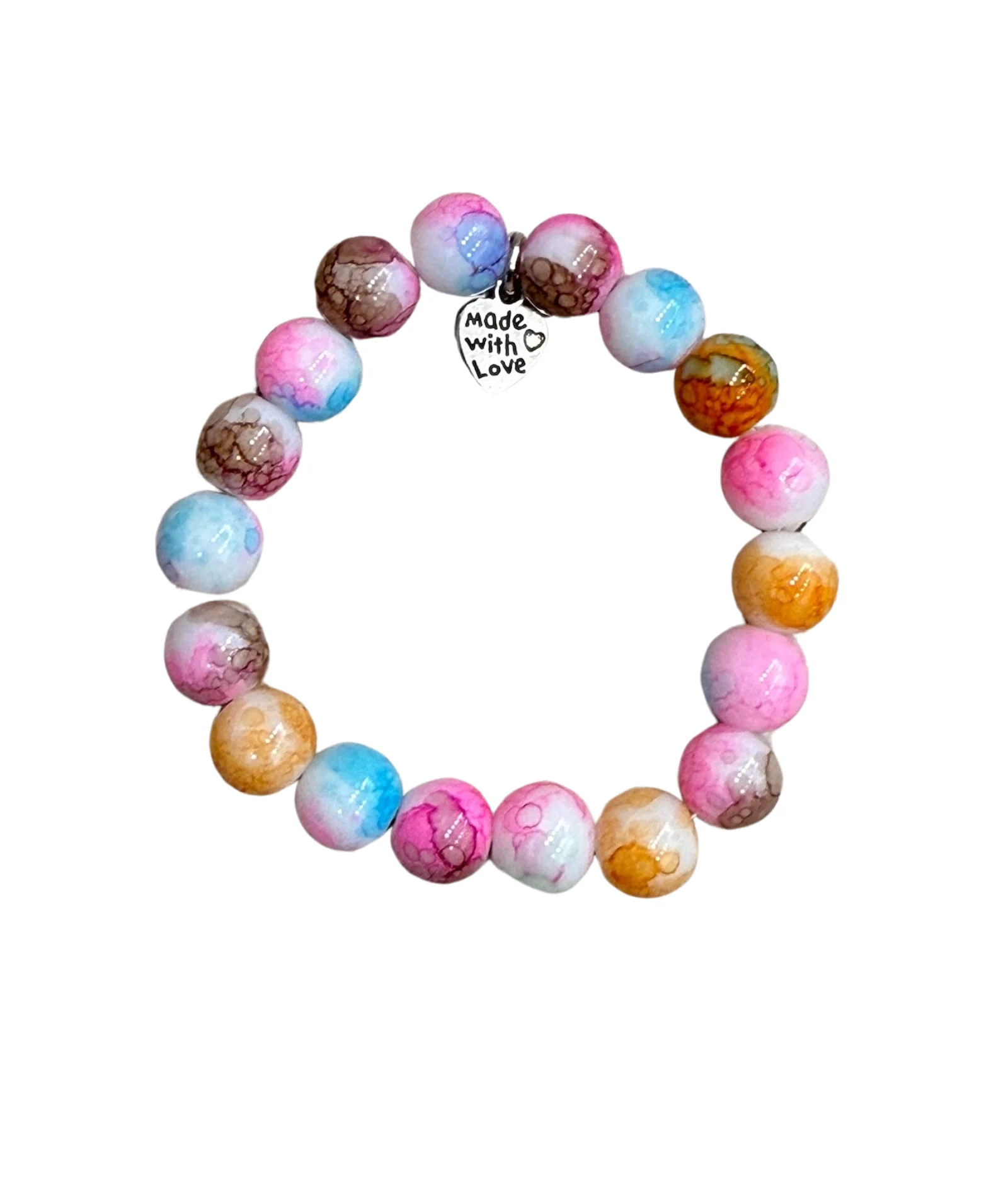 Arm Candy Oversized Glass Beads Bracelet