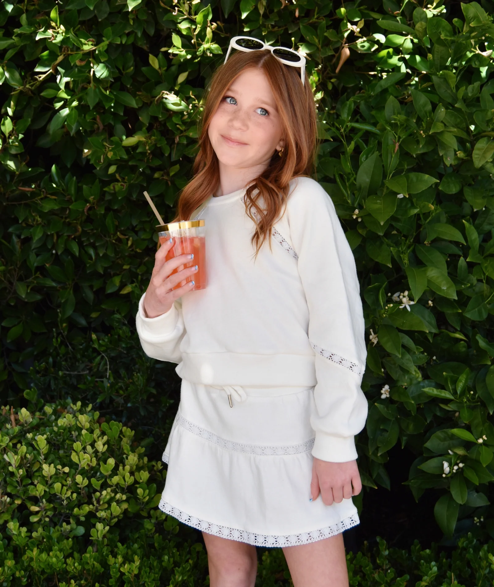 FBZ Girls Millie Lace Fleece Sweatshirt
