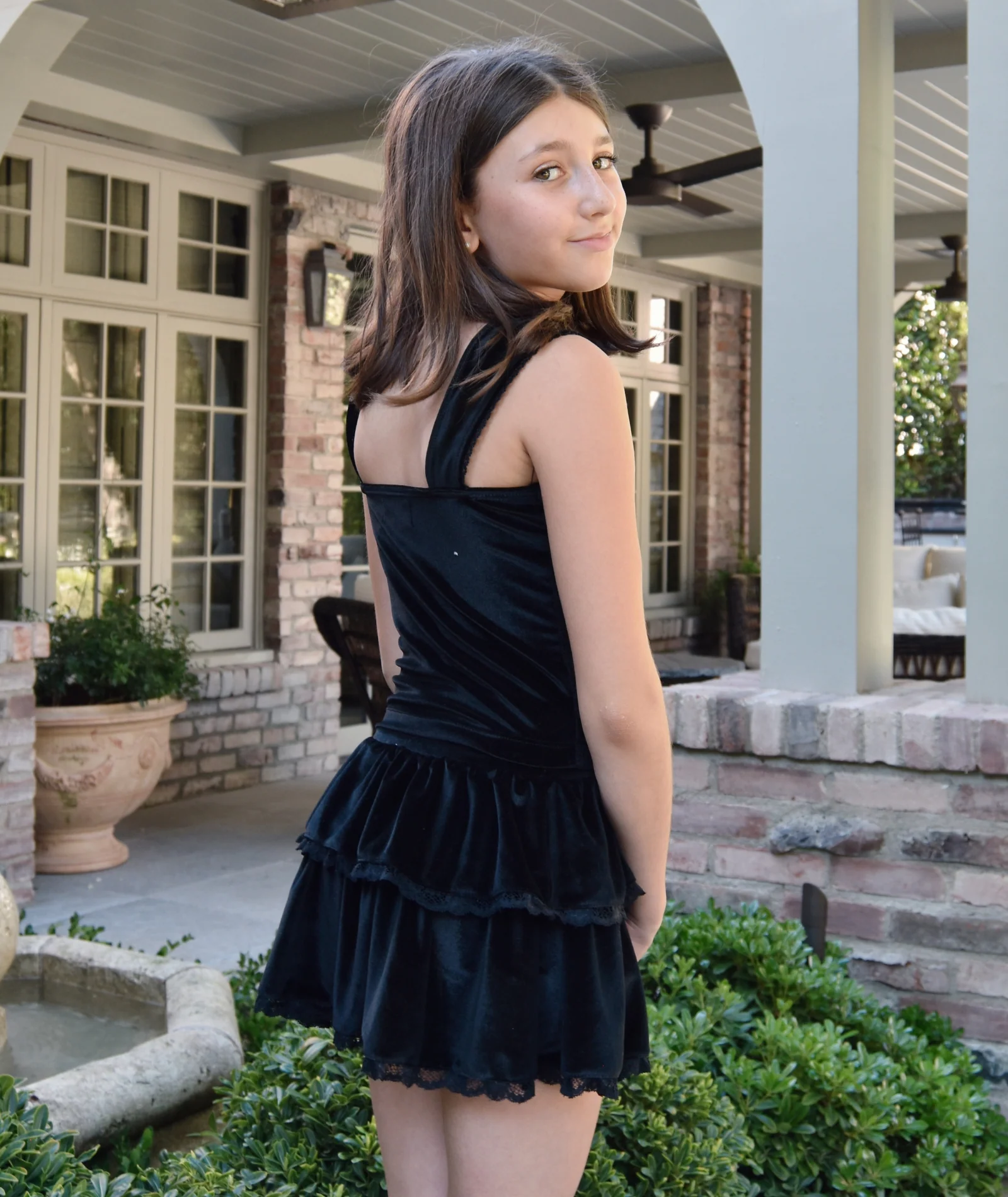 FBZ Girls Olympia Lace/Velvet Skirt - Image 3