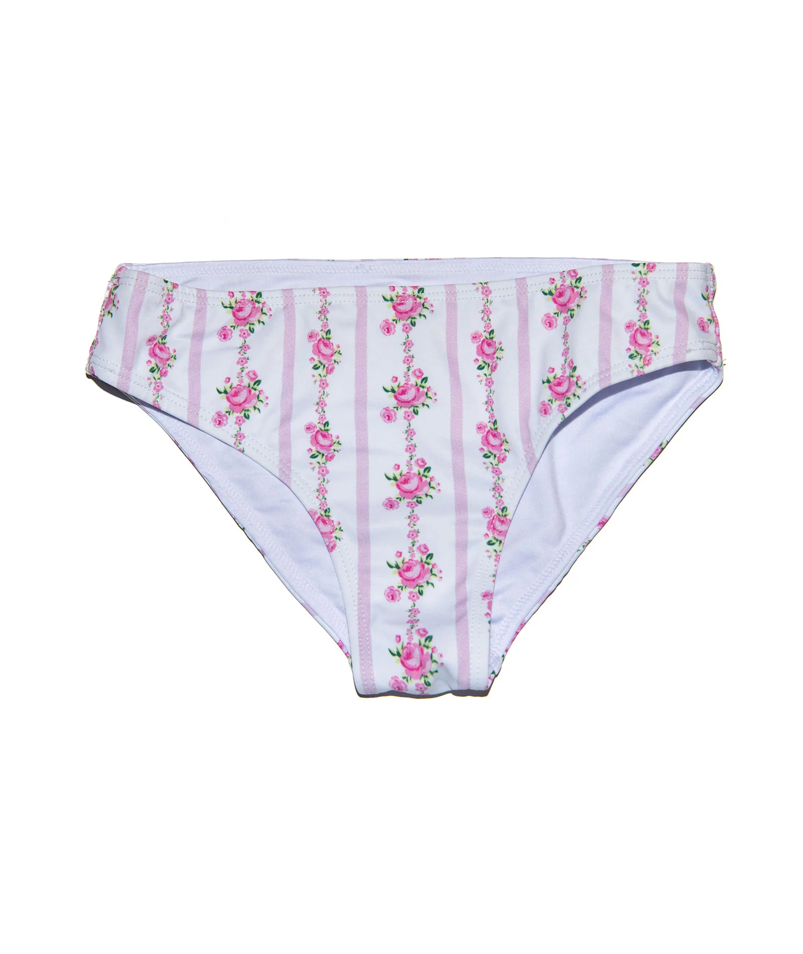 FBZ Girls Pink Stripe Floral Bikini - Image 7