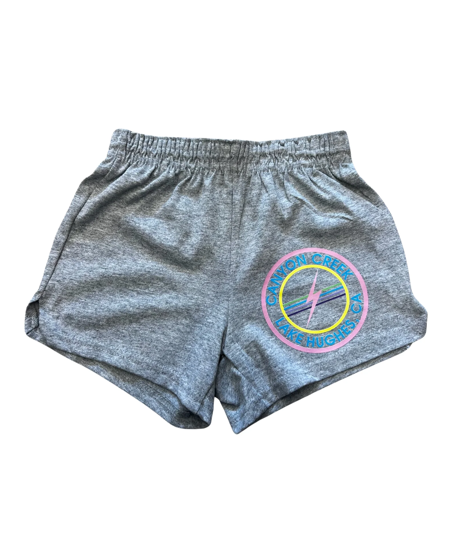Girls Canyon Creek Nation Stamp Grey Camp Shorts