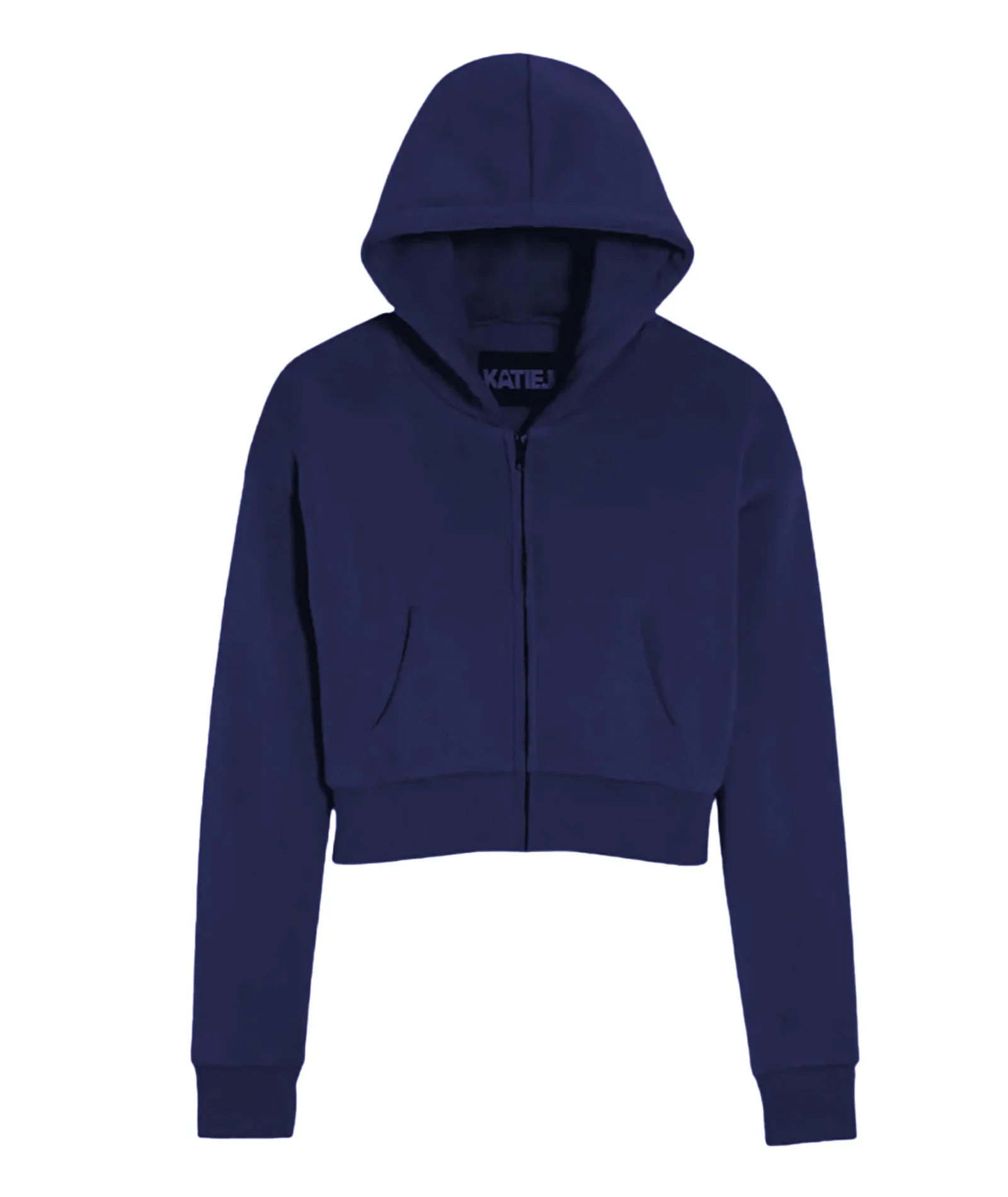 Katie J NYC Girls Dylan Crop Zip Hoodie - Image 3