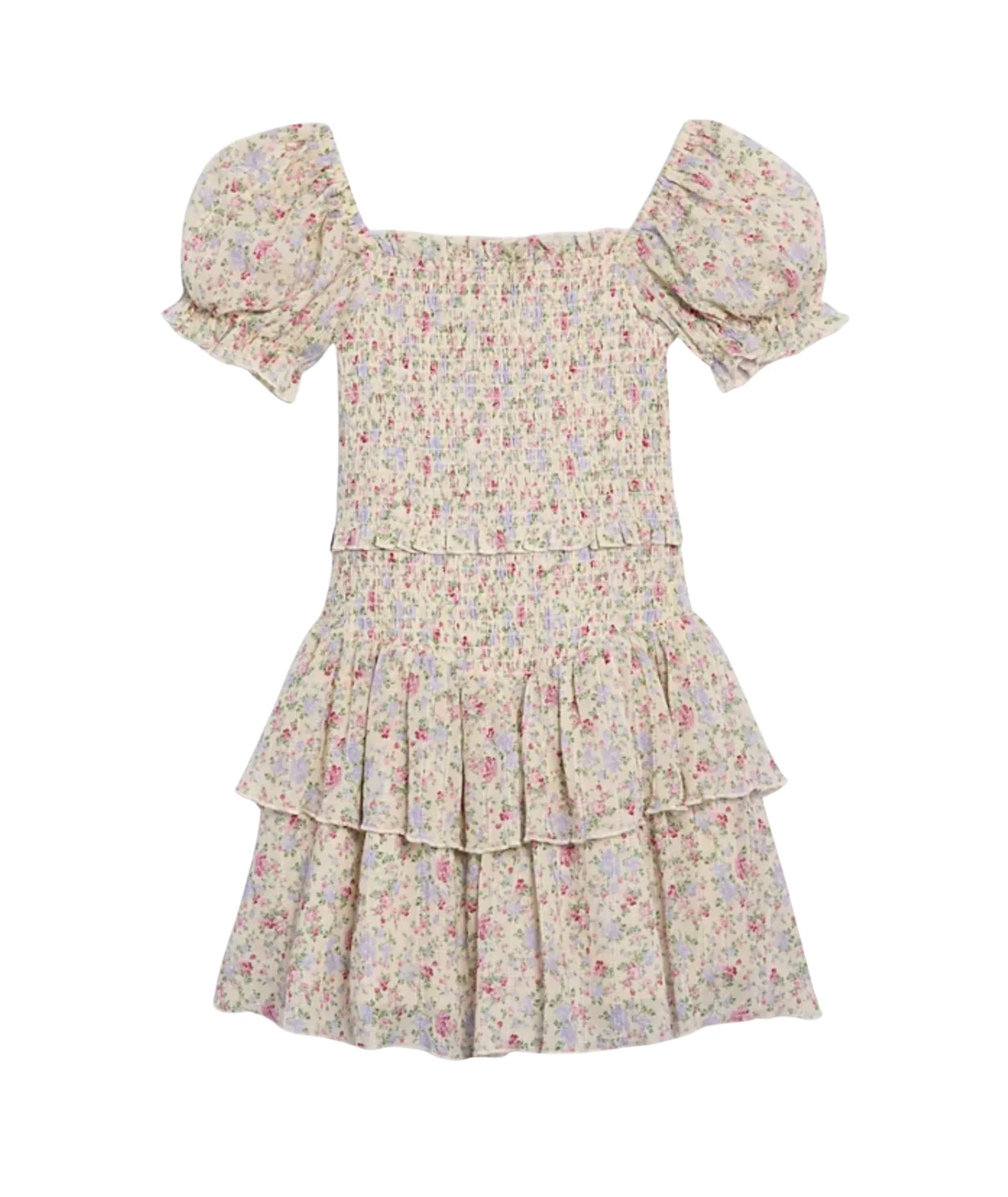 Katie J NYC Girls Mulberry Bouquet Floral Lainey Dress - Image 3