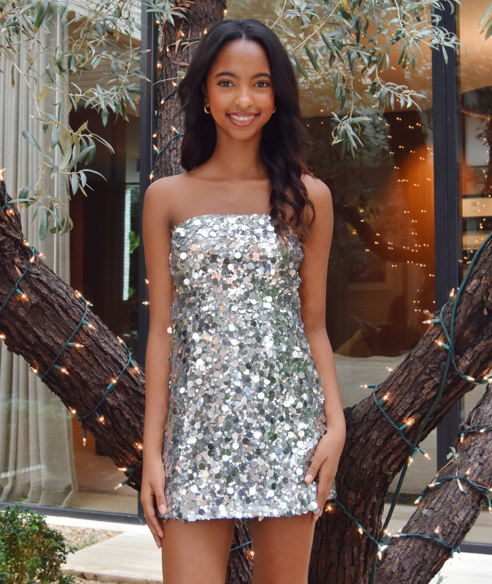 Katie J NYC Girls Robin Sequin Dress - Image 2