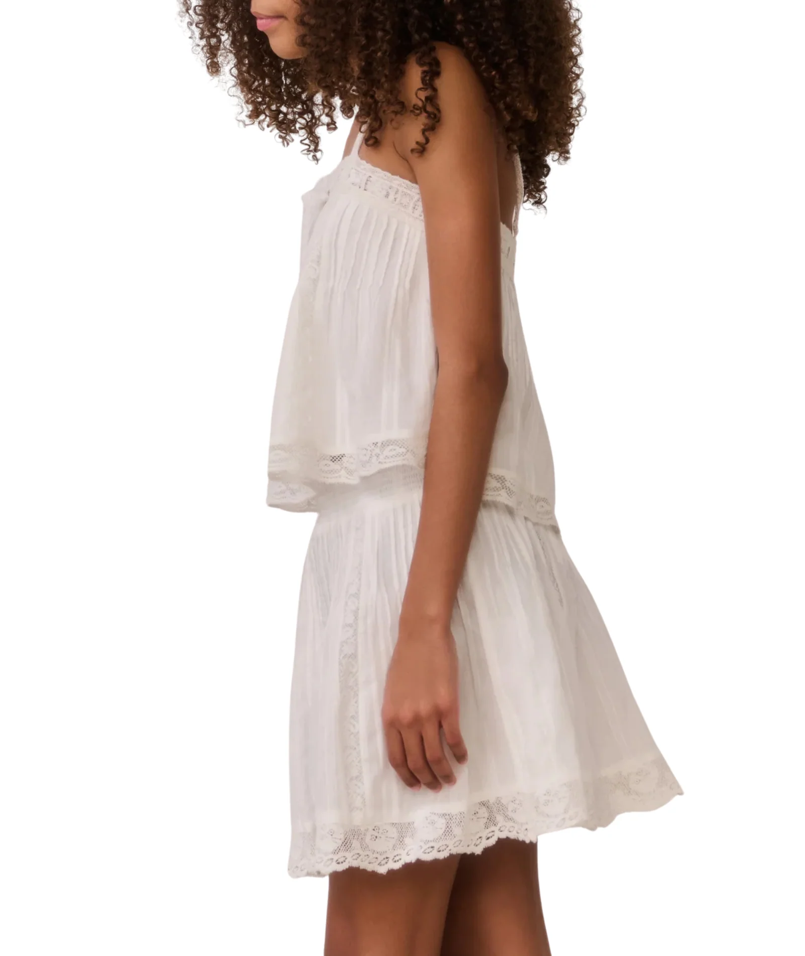 Love Shack Fancy Girls Brynlynn Top White - Image 4