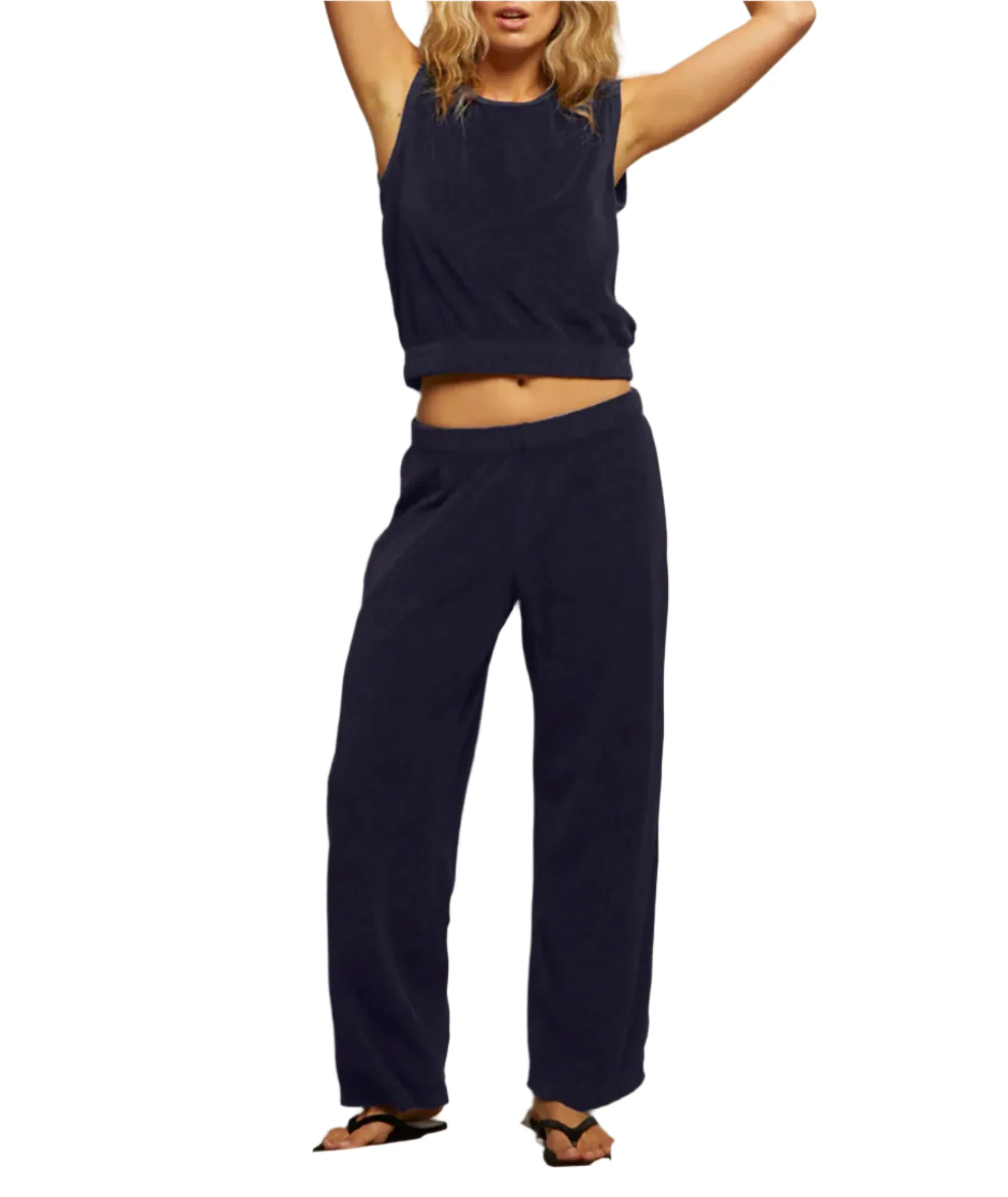 Perfect White Tee Women Katie Loop Terry Pants - Image 4