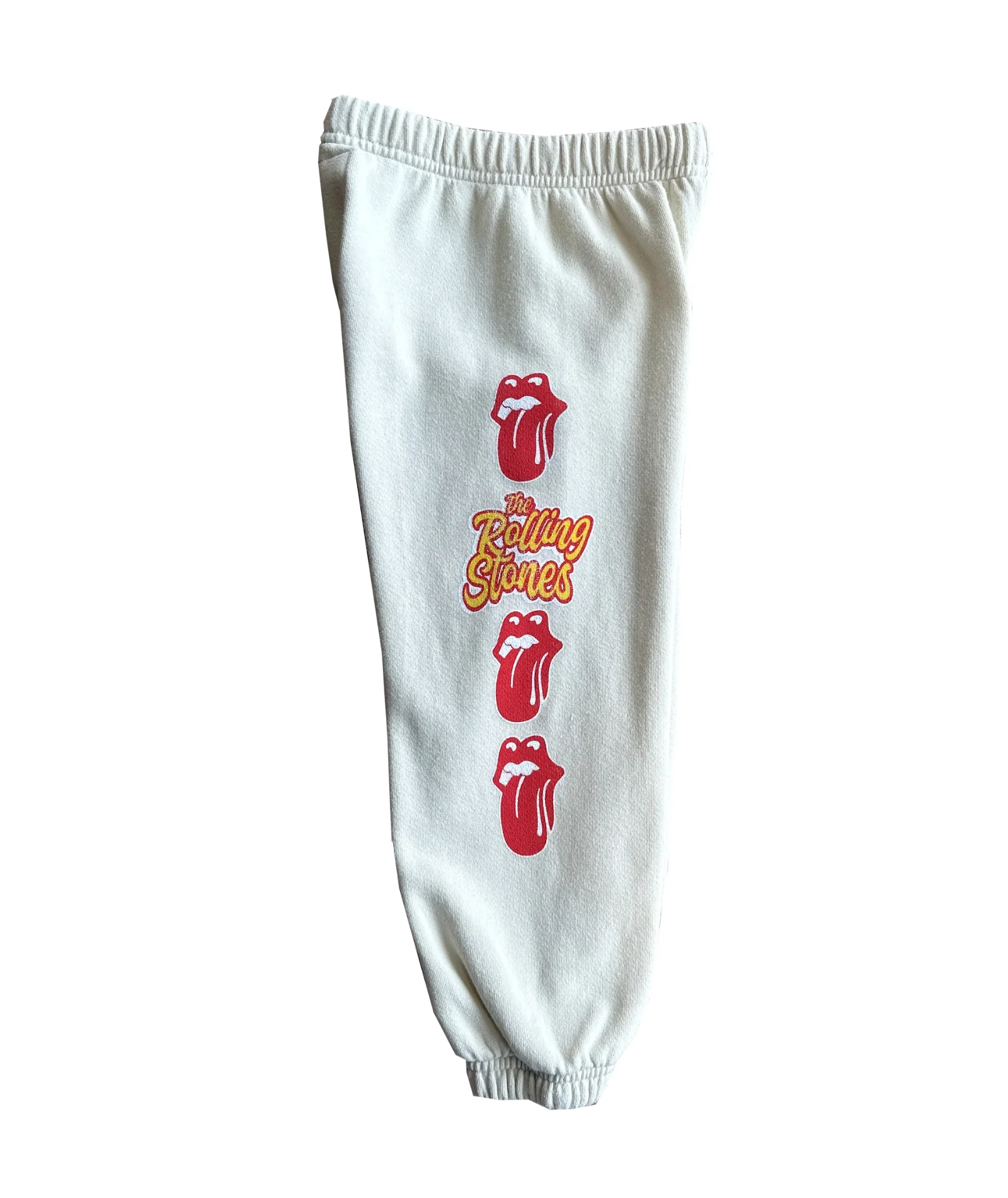 Rowdy Sprout Girls Rolling Stones Tongue Sweatpants Bone